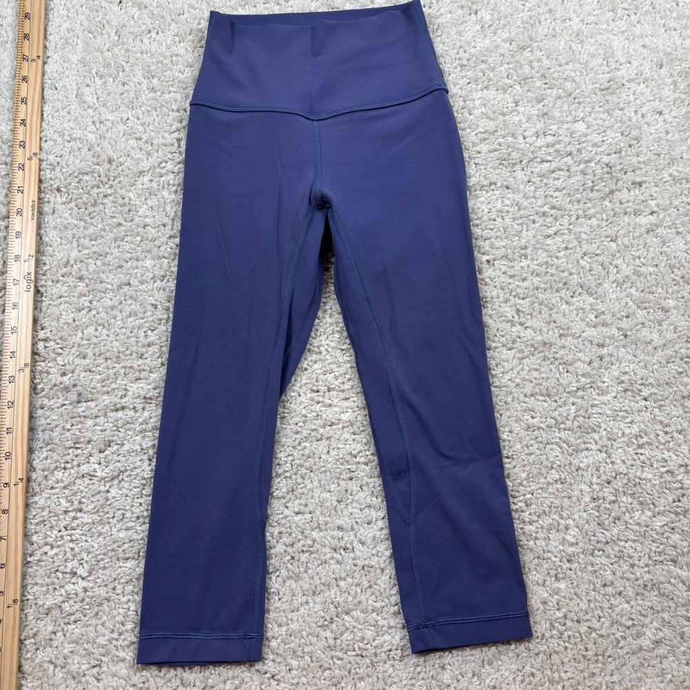 Lululemon Align High-Rise Crop 19" Womens 2‎ Purple Excellent Nulu Yoga Leggings